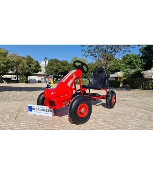 KART PEDALES PARA NIÑOS DE 3 A 8 AÑOS, ROJO, A18 LE5341